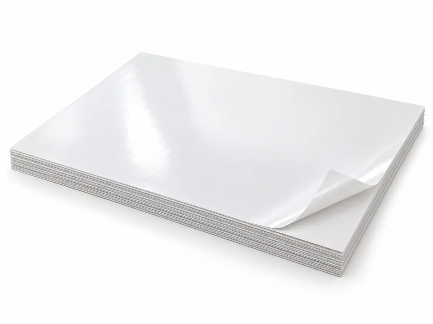 Feuilles de papier adhésif brillant